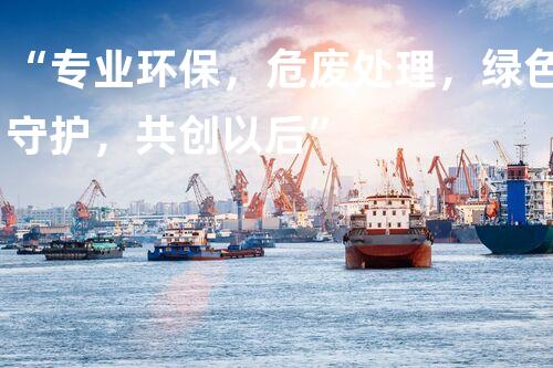 “专业环保，危废处理，绿色守护，共创以后”