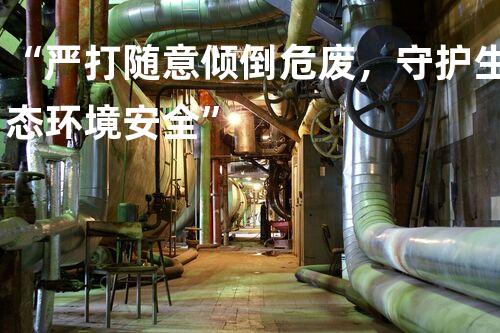 “严打随意倾倒危废，守护生态环境安全”