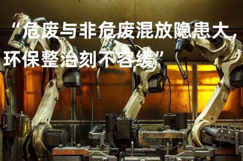“危废与非危废混放隐患大，环保整治刻不容缓”