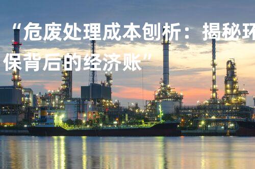 “危废处理成本刨析：揭秘环保背后的经济账”