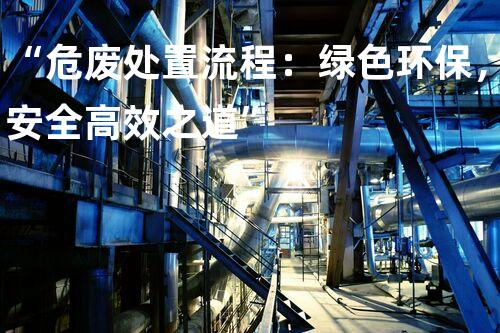“危废处置流程：绿色环保，安全高效之道”
