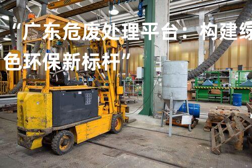 “广东危废处理平台：构建绿色环保新标杆”
