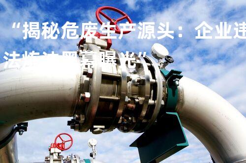 “揭秘危废生产源头：企业违法炼油黑幕曝光”