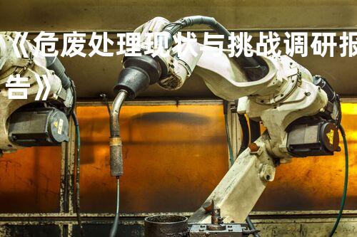 《危废处理现状与挑战调研报告》