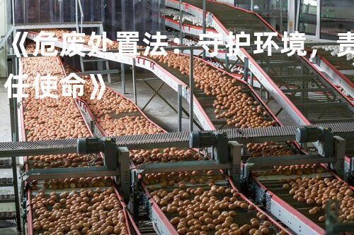 《危废处置法：守护环境，责任使命》