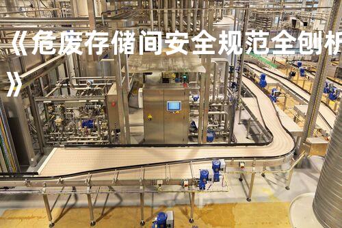 《危废存储间安全规范全刨析》