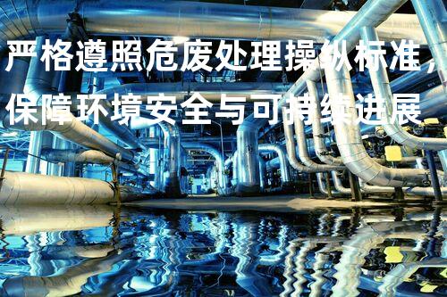 严格遵照危废处理操纵标准，保障环境安全与可持续进展