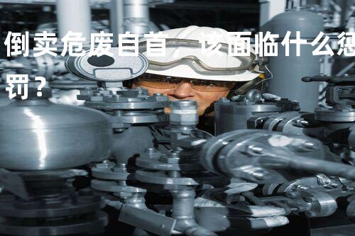 倒卖危废自首，该面临什么惩罚？