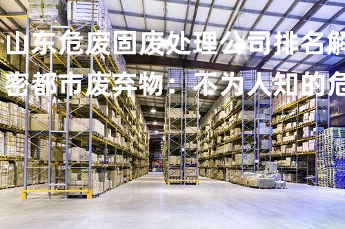 山东危废固废处理公司排名解密都市废弃物：不为人知的危机与应对之策！