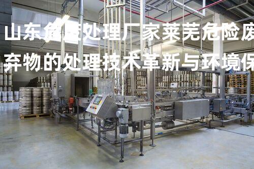 山东危废处理厂家莱芜危险废弃物的处理技术革新与环境保护