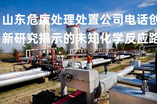 山东危废处理处置公司电话创新研究揭示的未知化学反应路径