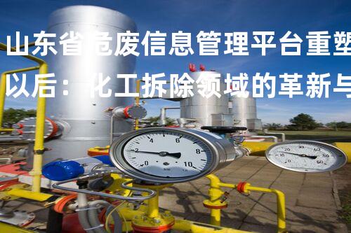 山东省危废信息管理平台重塑以后：化工拆除领域的革新与突破