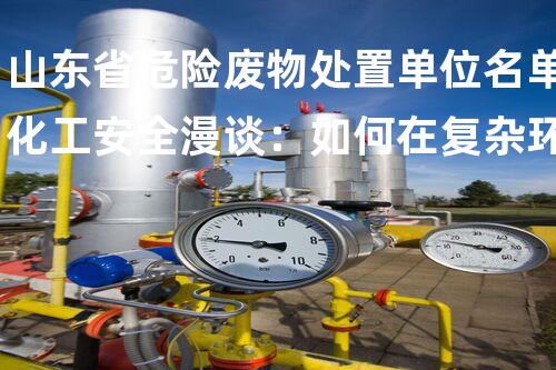 山东省危险废物处置单位名单化工安全漫谈：如何在复杂环境中保障施工安全？