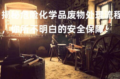 揭秘危险化学品废物处理流程，你所不明白的安全保障！
