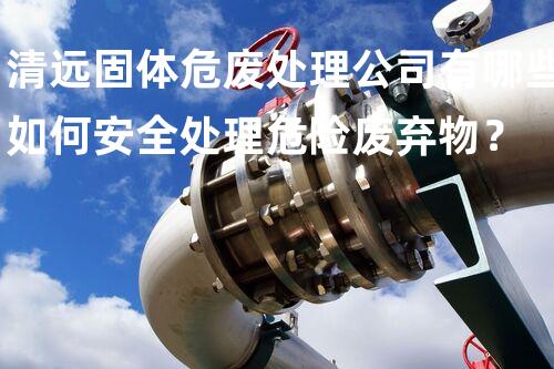 清远固体危废处理公司有哪些如何安全处理危险废弃物？