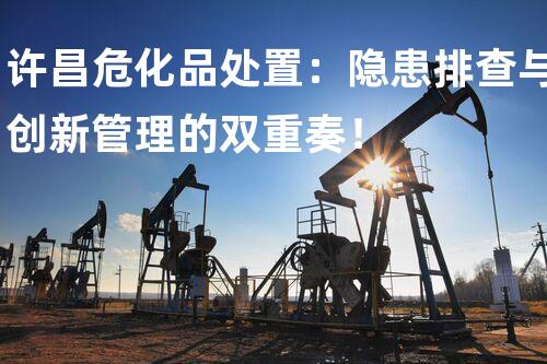 许昌危化品处置：隐患排查与创新管理的双重奏！
