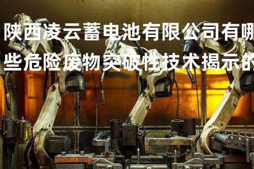 陕西凌云蓄电池有限公司有哪些危险废物突破性技术揭示的以后科技前景